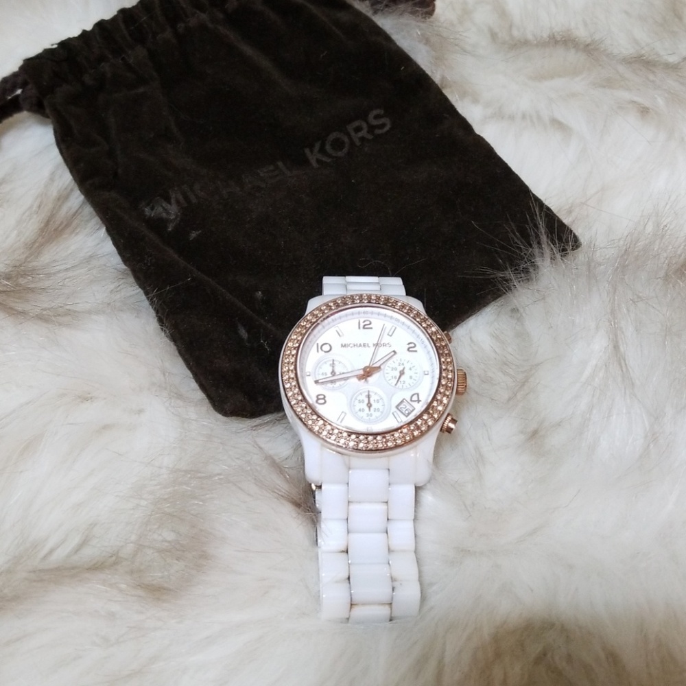 Michael Kors White ceramic watch *summer sale $*